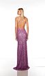 Alyce Paris 88002 Sequin Spaghetti Strap High Slit Dress
