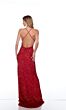 Alyce Paris 88002 Sequin Spaghetti Strap High Slit Dress