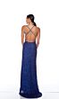 Alyce Paris 88002 Sequin Spaghetti Strap High Slit Dress