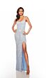 Alyce Paris 88004 Scoop Neck High Slit Dress