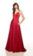 Alyce Paris 1749 Multi-Strap Slit Skirt Dress