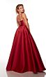 Alyce Paris 1751 Pleated Skirt Scoop Neck Dress
