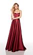 Alyce Paris 1761 Lace-Up Back Side Pockets Dress