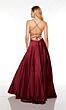 Alyce Paris 1761 Lace-Up Back Side Pockets Dress
