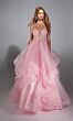 Alyce Paris 61731 Flounce Skirt Lace Corset Dress