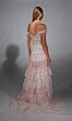Alyce Paris 61736 Ruffle Skirt Floral Trumpet-Style Dress