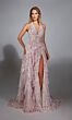 Alyce Paris 61740 Ruffle Skirt Floral Sequin Dress