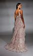 Alyce Paris 61745 Plunging Neck High Slit Ruffle Dress