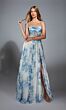 Alyce Paris 61752 High Slit Floral Corset Dress
