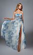 Alyce Paris 61752 High Slit Floral Corset Dress