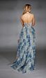 Alyce Paris 61753 Cross-Halter Neckline Floral Ruffle Dress