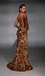 Alyce Paris 61755 Plunging Neckline Floral Sequin Dress