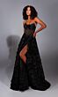 Alyce Paris 61775 Illusion Corset 3D Rose Dress