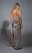 Alyce Paris 61780 Illusion Top Metallic Skirt Dress