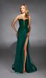 Alyce Paris 61793 High Slit Strapless Lace Dress