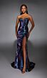 Alyce Paris 61798 Strapless Sweetheart Neckline Metallic Dress