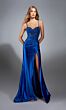 Alyce Paris 61827 Illusion Corset Skirt Slit Dress
