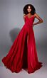 Alyce Paris 61828 High Slit Spaghetti Straps Corset Dress
