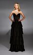Alyce Paris 61833 Layered Skirt Embellished Corset Dress