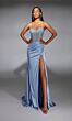 Alyce Paris 61863 High Slit Illusion Corset Dress