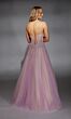 Alyce Paris 61865 Floral Corset Lace-Up Glitter Dress