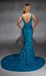 Alyce Paris 61876 Bare Back Sheer Sides Sequin Dress