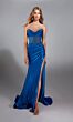 Alyce Paris 61882 Beaded Corset Side Slit Strapless Dress