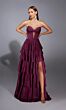 Alyce Paris 61889 Ruffle Skirt Strapless Corset Dress