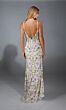 Alyce Paris 61905 Bare Back High Slit Floral Dress