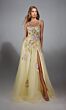 Alyce Paris 61909 High Slit Embroidered Corset Dress