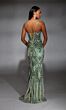 Alyce Paris 61919 Plunging Neckline Lace-Up Sequin Dress