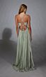 Alyce Paris 61923 Floral Waist Plunging Neck Dress