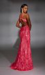 Alyce Paris 61930 Strappy Back Plunging Neck Sequin Dress