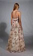 Alyce Paris 61957 Ruffle Skirt Ruched Top Floral Dress