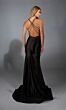 Alyce Paris 61966 Strappy Back V-Neck Satin Dress