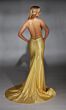Alyce Paris 61966 Strappy Back V-Neck Satin Dress