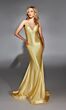 Alyce Paris 61966 Strappy Back V-Neck Satin Dress