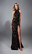 Alyce Paris 61979 Racerback High Neck Sequin Dress