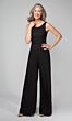 Alyce Paris 27633 Scoop Neck with Top Overlay Jumpsuit