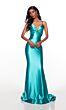 Alyce Paris 61436 Sweep Train Double Strap Dress