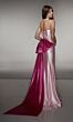 Alyce Paris 61983 Spaghetti Strap Basque Waist Dress