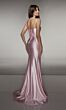 Alyce Paris 61983 Spaghetti Strap Basque Waist Dress