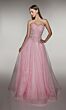 Alyce Paris 61984 Lace Applique Strapless A-Line Dress