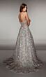 Alyce Paris 61986 Slit Skirt Floral Dress