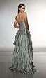 Alyce Paris 61987 High Slit Tiered Skirt Strapless Dress