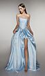 Alyce Paris 61989 Beaded Basque Waist Cutaway Slit Dress