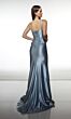 Alyce Paris 61991 Corset Top Lace-Up Back Satin Dress