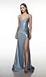 Alyce Paris 61991 Corset Top Lace-Up Back Satin Dress