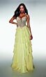 Alyce Paris 61993 Tiered Skirt Lace-Up Back Dress