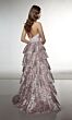 Alyce Paris 61996 Halter A-line Floral High Slit Dress